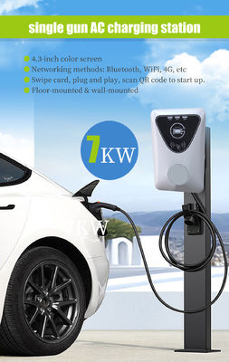 Коммерческое портативное зарядное устройство Wallbox EV с кабелем зарядки 5 м и выходной мощностью 7 кВт
