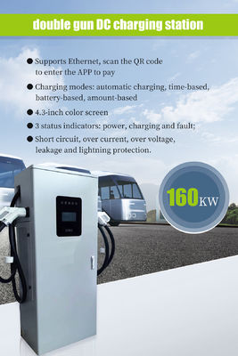CCS2 Station OCPP 1.6J DC EV зарядное устройство с выходной мощностью 160 kW и конструкцией для установки на полу